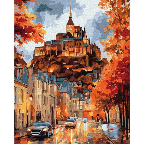 Картина за номерами "Осіннє містечко" ©art_selena_ua KHO3665 40х50 см