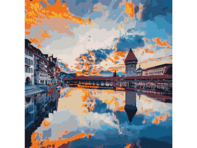 Картина за номерами "Улюблена Швейцарія" Ідейка KHO3597 50х50 см
