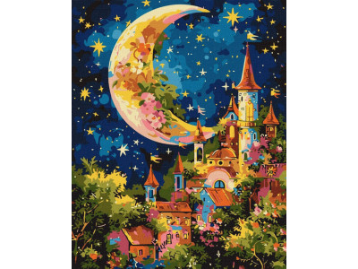 Картина за номерами "Зоряний палац" ©art_selena_ua KHO5136 40х50 см