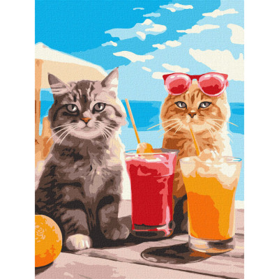 Картина за номерами "Котики на відпочинку" KHO6601 30х40см