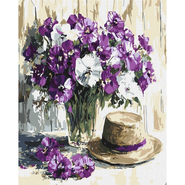 Картина за номерами "Квітковий натюрморт" ©art_selena_ua KHO5735 40х50 см
