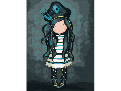 Картина за номерами "Black Pearl Santoro Gorjuss Collection" KHO8679 30х40 см Картина за номерами "Black Pearl Santoro Gorjuss Collection" KHO8679 30х40 см