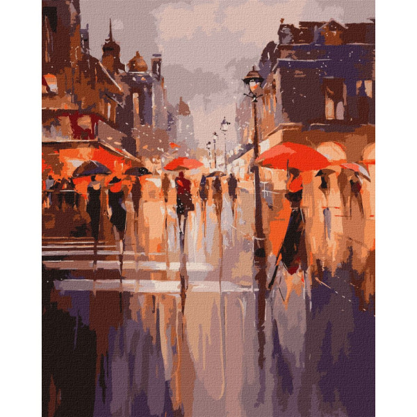 Картина за номерами "Святкова атмосфера" ©BOND Tetiana Ідейка KHO2194 40х50 см Картина за номерами "Святкова атмосфера" ©BOND Tetiana Ідейка KHO2194 40х50 см