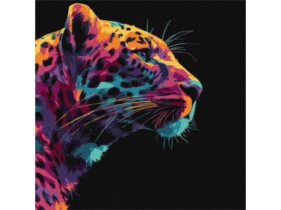 Картина за номерами "Яскравий леопард" KHO6824 30х30 см