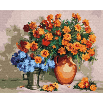 Картина за номерами "Квіткові обійми" ©Валентина Баранюк Ідейка KHO5657 40x50 см
