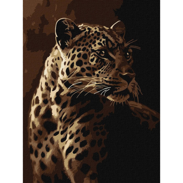 Картина за номерами "Погляд леопарда" ©art_selena_ua KHO6668 30х40 см