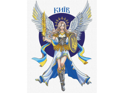 Картина за номерами "Київ" ©natashale777 Ідейка KHO2601 30х40 см