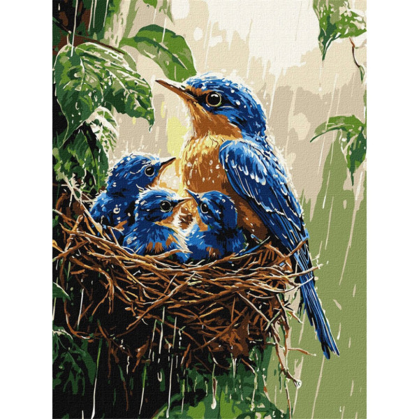 Картина за номерами "Весняний дощ" ©art_selena_ua KHO6741 30х40 см