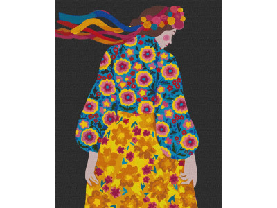 Картина за номерами "Вбрання на день перемоги" Ідейка KHO4922 40х50см