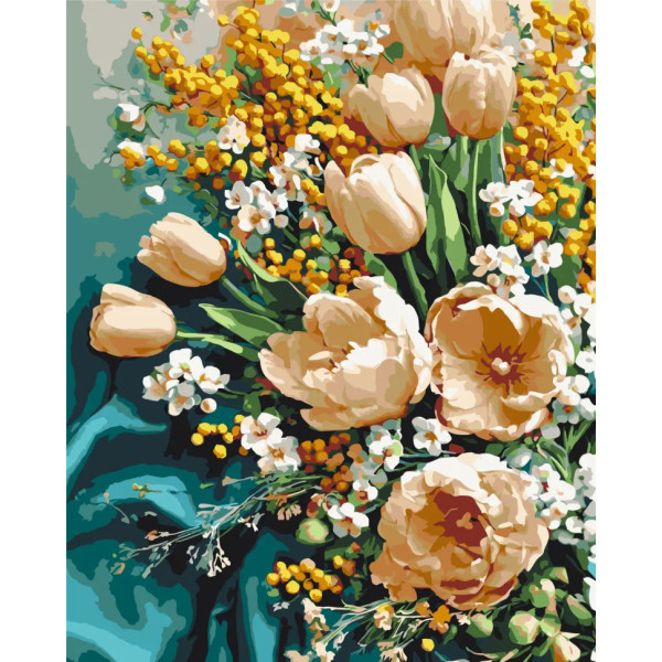 Картина за номерами "Весняні тюльпани" LW3178-01 40х50 см