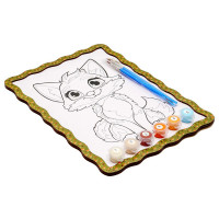 Дитячий набір для розпису по дереву "Лисичка" Puz-22959 формат А4