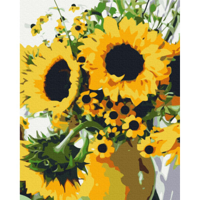 Картина за номерами "Букет соняшників" Brushme BS52719 40x50 см