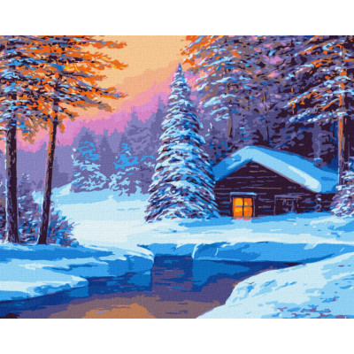 Картина за номерами "Зимова тиша" Ідейка KHO2870 40х50 см