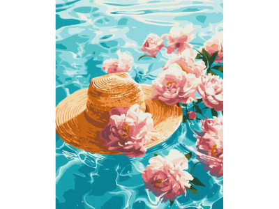 Картина за номерами "Водяні півонії" BS54087 40x50 см