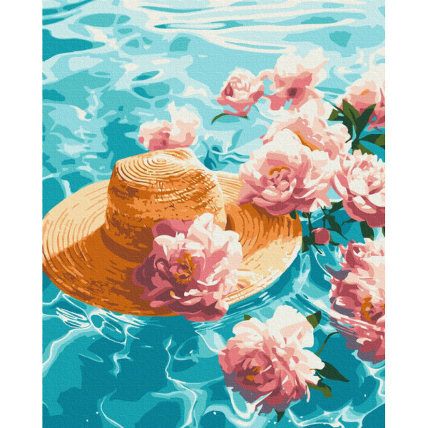 Картина за номерами "Водяні півонії" BS54087 40x50 см