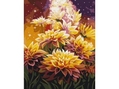 Картина за номерами "Космічні квіти" © Anna Steshenkо Brushme BS53568 40х50 см