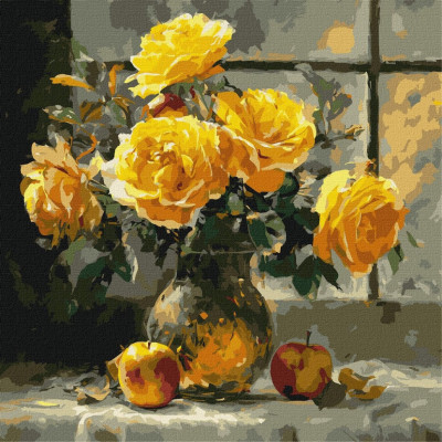 Картина за номерами "Пелюсткова ніжність" ©art_selena_ua KHO3347 40х40 см