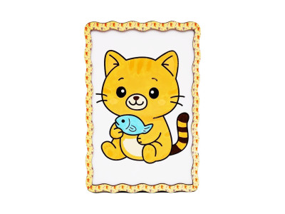 Дитячий набір для розпису по дереву "Котик" Puz-22980 формат А5