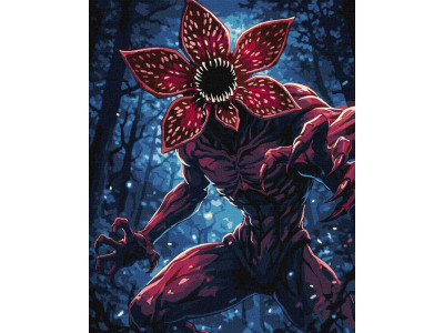 Картина за номерами "Монстр" KHO5223 з фарбами металік 40х50 см