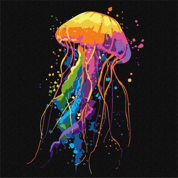 Картина за номерами "Яскрава медуза" KHO6825 30х30 см