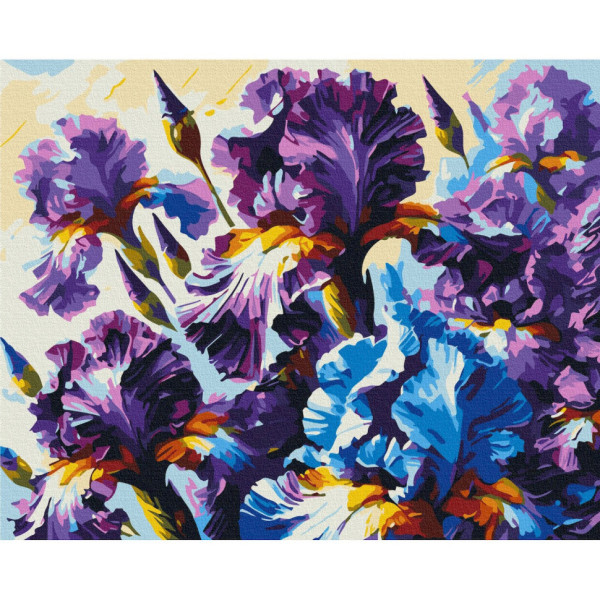 Картина за номерами "Запашні іриси" ©Oleg Loburak BS54158 40х50 см