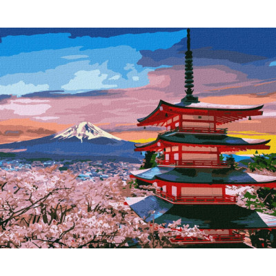 Картина за номерами "Улюблена Японія" Ідейка KHO2856 40х50 см