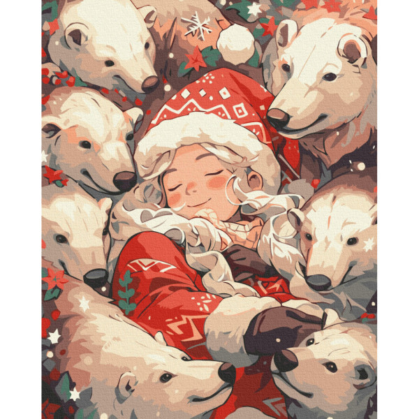 Картина за номерами "Полярні обійми" BS53851 40х50 см