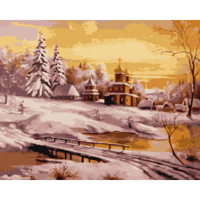 Картина за номерами "Зимовий світанок" ©Олександр Закусилов Ідейка KHO6313 40х50 см