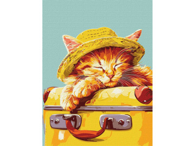 Картина за номерами "Спляче кошеня" KHO6612 30х40 см