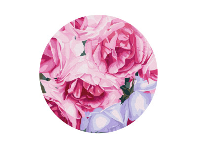 Картина за номерами "Рожеві троянди" © Anna Steshenko Brushme RC00075M 30 см
