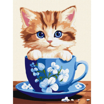 Картина за номерами "Бешкетне кошеня" KHO6544 30х40 см