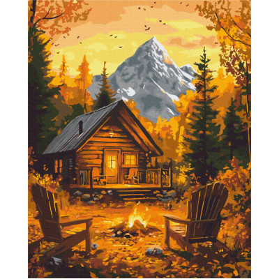 Картина за номерами "Осіннє тепло вогнища" BS54169 40х50 см