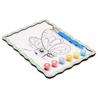 Дитячий набір для розпису по дереву "Метелик" Puz-22960 формат А4