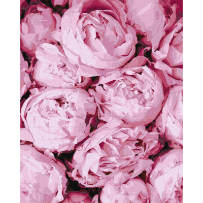 Картина за номерами "Рожева ніжність" Ідейка KHO2998 40х50 см