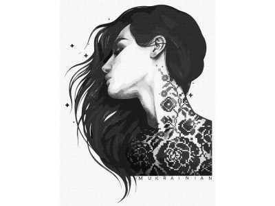 Картина за номерами "Я-українка" ©lesya_nedzelska_art Ідейка KHO4952 30х40 см