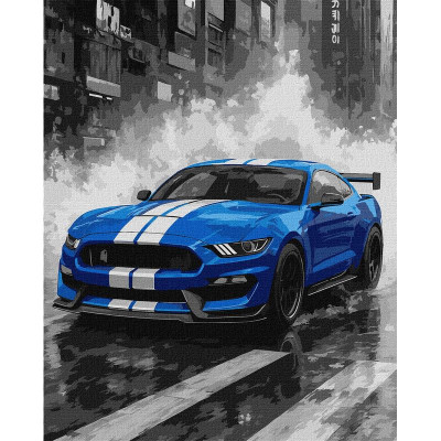 Картина за номерами "Сині перегони" ©art_selena_ua KHO5162 40х50 см