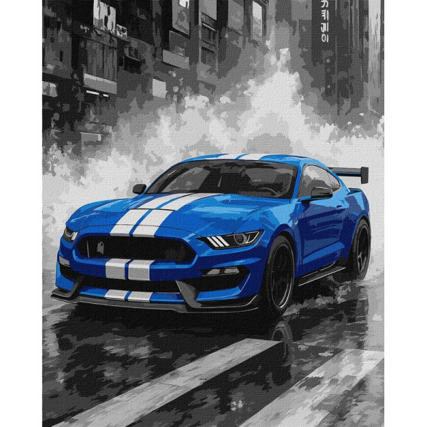 Картина за номерами "Сині перегони" ©art_selena_ua KHO5162 40х50 см