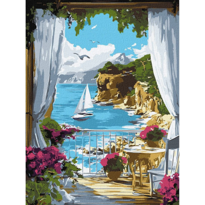 Картина за номерами "Сонячна гавань" ©art_selena_ua KHO2798 30х40 см