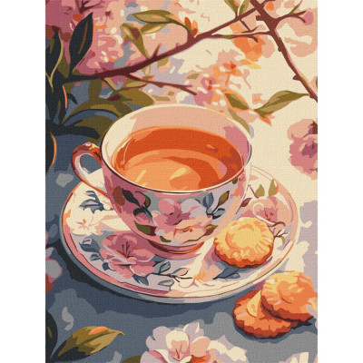 Картина за номерами "Квітковий чай" ©art_selena_ua KHO5722 30х40 см