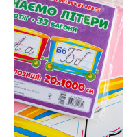 Набір для оформлення класу НУШ Вивчаємо букви Поїзд 13104138 33 вагони