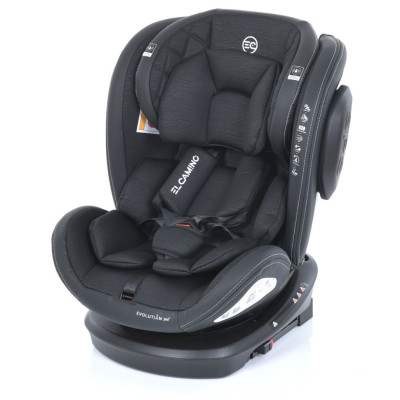 Автокрісло EVOLUTION 2 360 ME 1045 Black Striped Кріплення ISOFIX