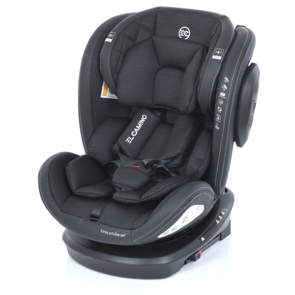 Автокрісло EVOLUTION 2 360 ME 1045 Black Striped Кріплення ISOFIX