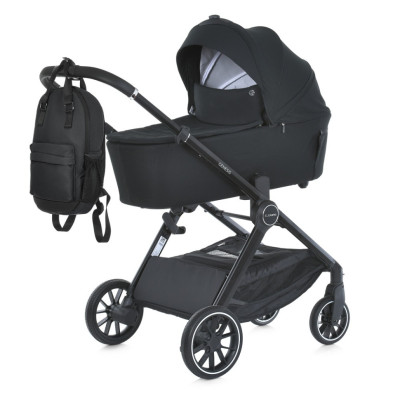 Коляска дитяча універсальна 2 в 1 GENESIS ME 1126 Jet Black