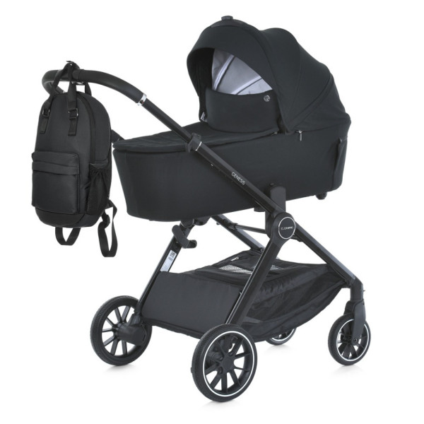 Коляска дитяча універсальна 2 в 1 GENESIS ME 1126 Jet Black Коляска дитяча універсальна 2 в 1 GENESIS ME 1126 Jet Black