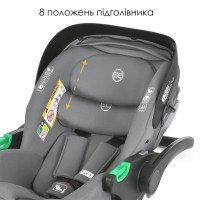 Дитяче автокрісло i-FIX ME 1110 Simply Gray