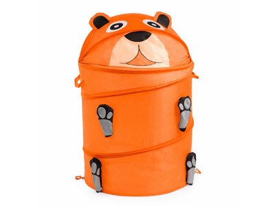 Кошик для іграшок "Ведмедик" M 1039(Orange) діаметр 37 см висота 47/57 см з кришкою Кошик для іграшок "Ведмедик" M 1039(Orange) діаметр 37 см висота 47/57 см з кришкою