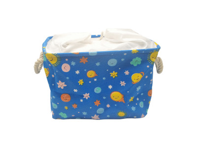 Кошик з бавовни Bambi CLR619 кошик 35-25-26см Космос