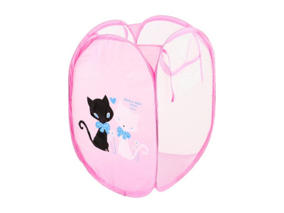 Кошик-сітка для іграшок 10-76(Pink) з малюнком 48х25 см