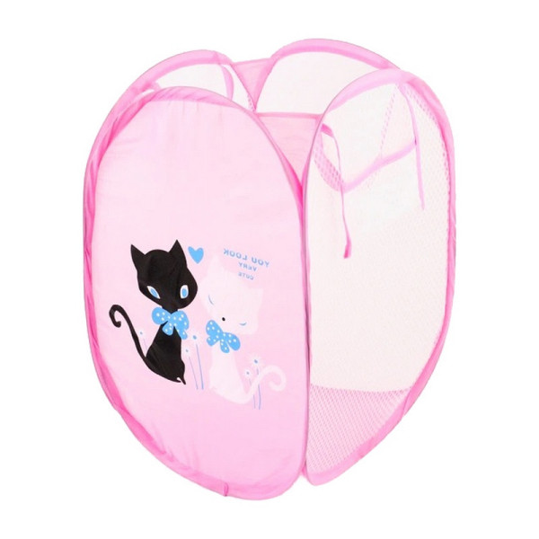 Кошик-сітка для іграшок 10-76(Pink) з малюнком 48х25 см Кошик-сітка для іграшок 10-76(Pink) з малюнком 48х25 см