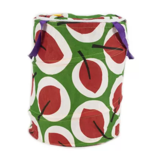 Кошик для іграшок M3732 діаметр 30 см висота 38 см дах-застібка-мол 2 ручки M3732-2